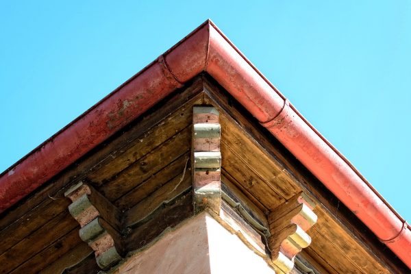 Gutters of a house