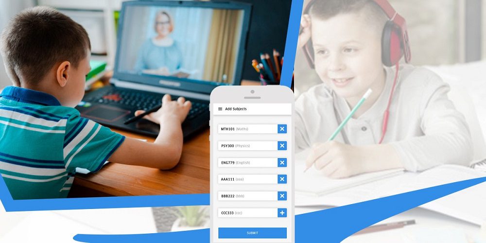 How does an online tutoring app facilitate the learning process?