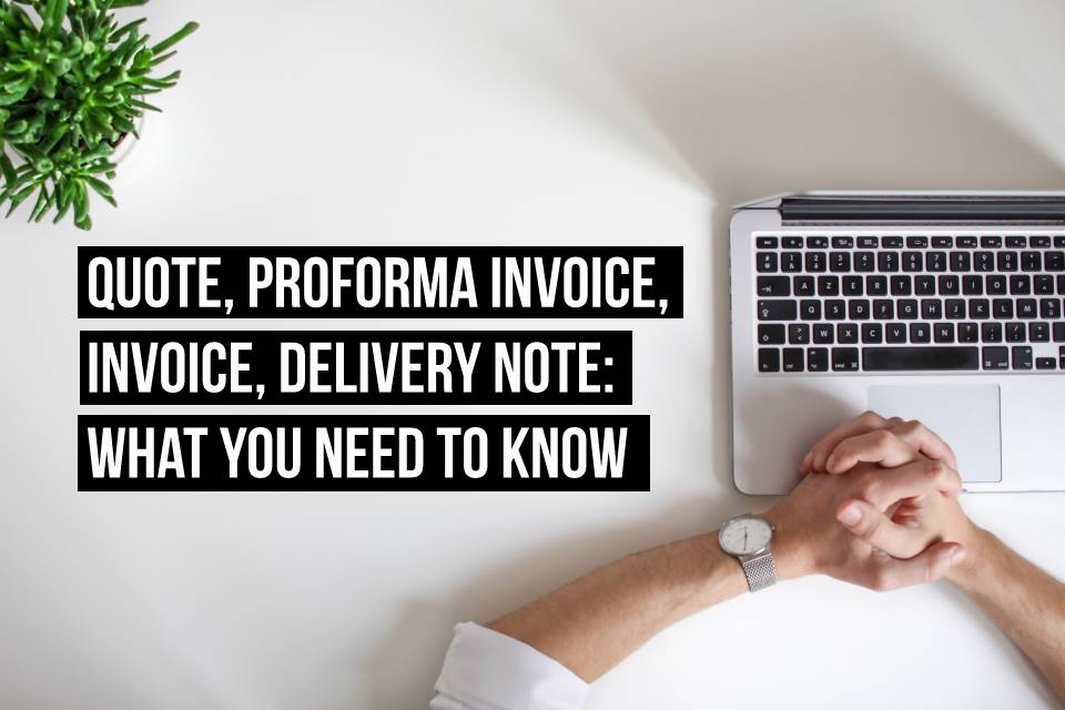 Purchase order, delivery note, receipt and invoice: what are the differences