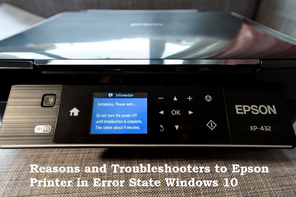 Epson printer in an error state