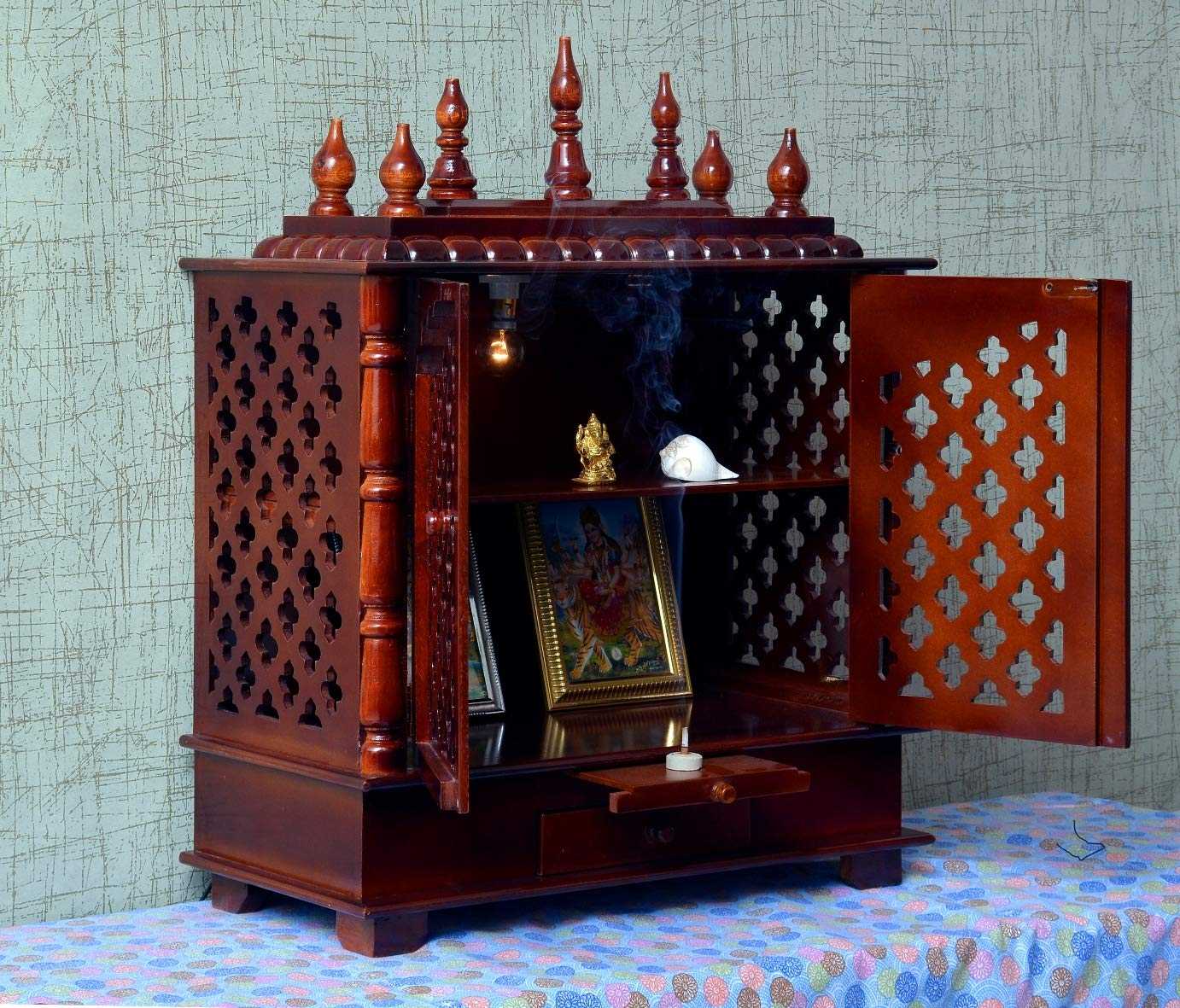 Buy Wooden Pooja Mandir For Home Design Online A Unique Gift Idea