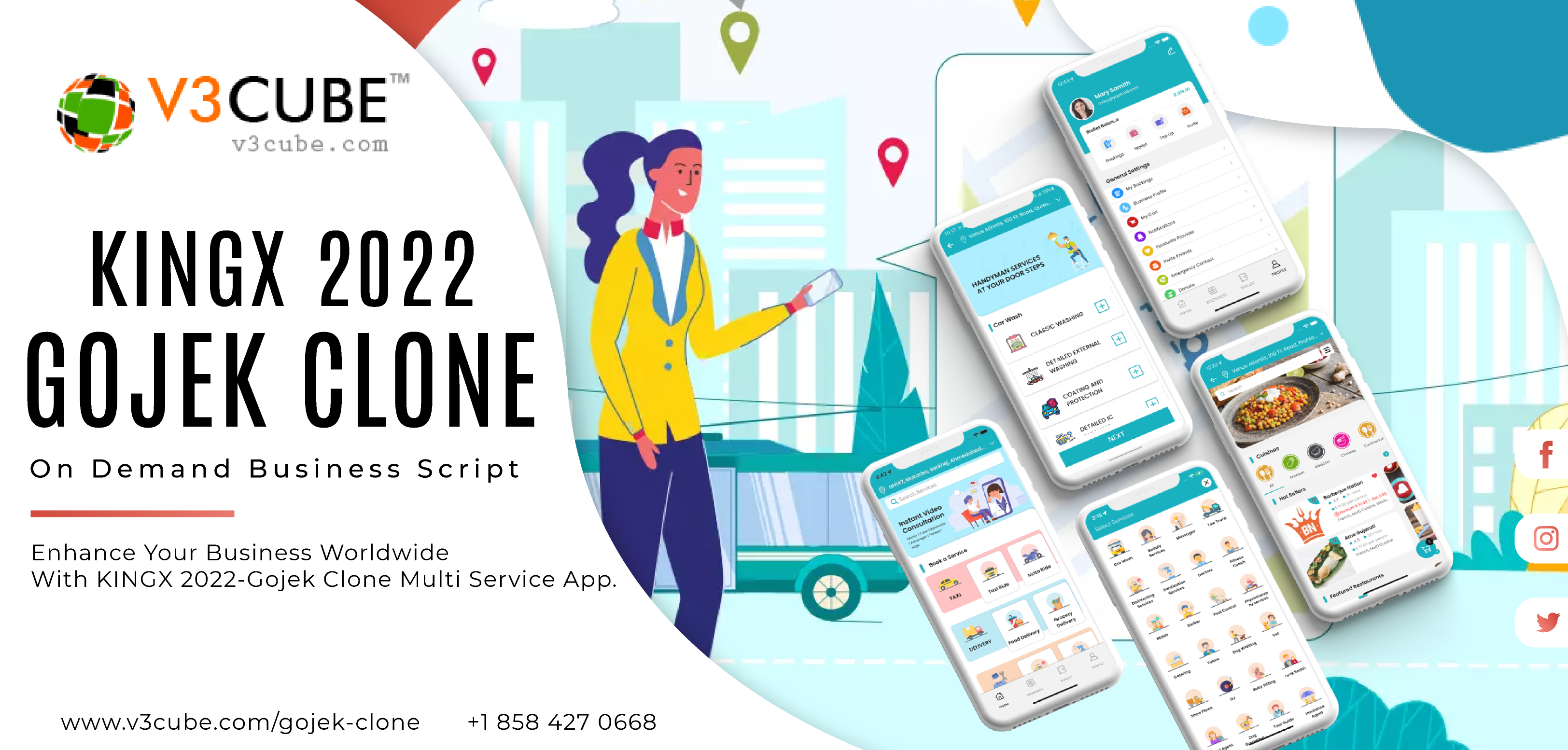 Why Gojek Clone KingX 2022 Is Better Option For Your Multi-services Business in Indonesia