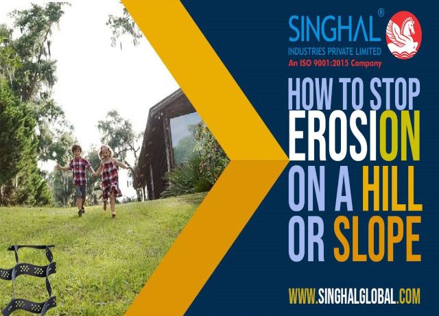 how to stop erosion on hill or slope