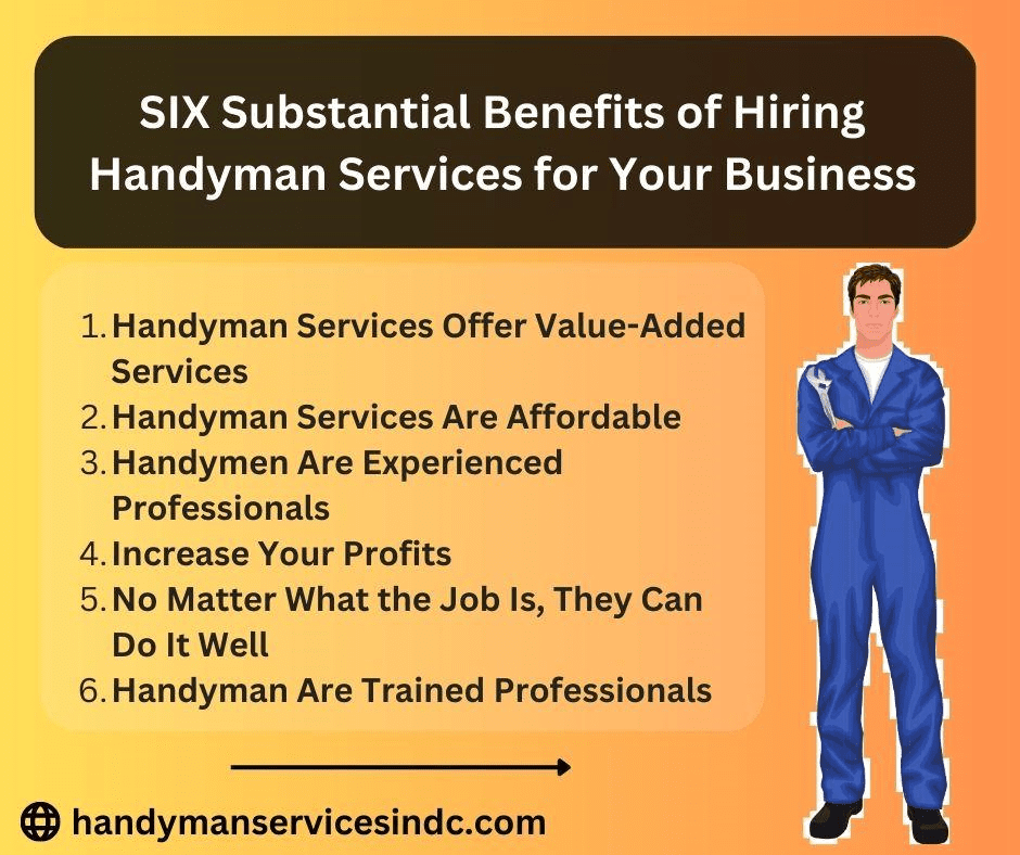 SIX Substantial Benefits of Hiring Handyman Services for Your Business