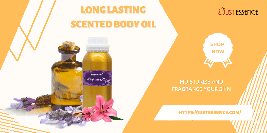 long-lasting scented body oil