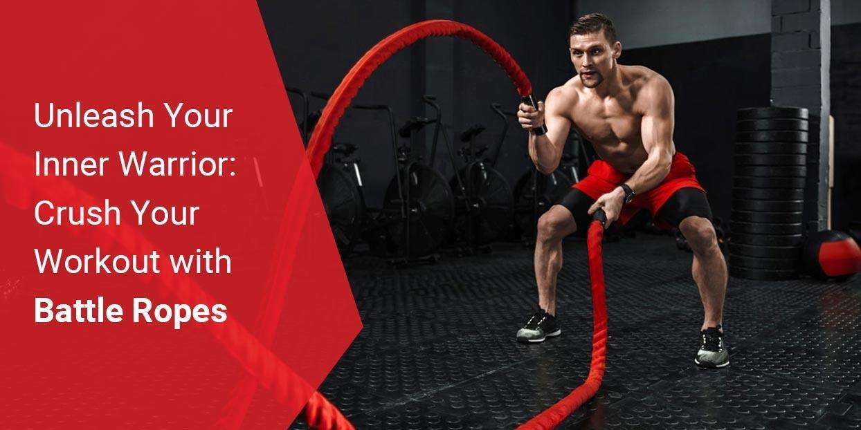 workout with battle ropes