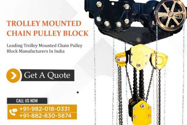 trolley mounted chain pulley block