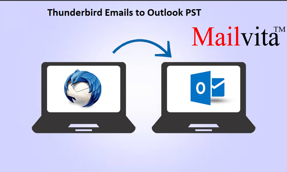 thuderbird emails outlook pst