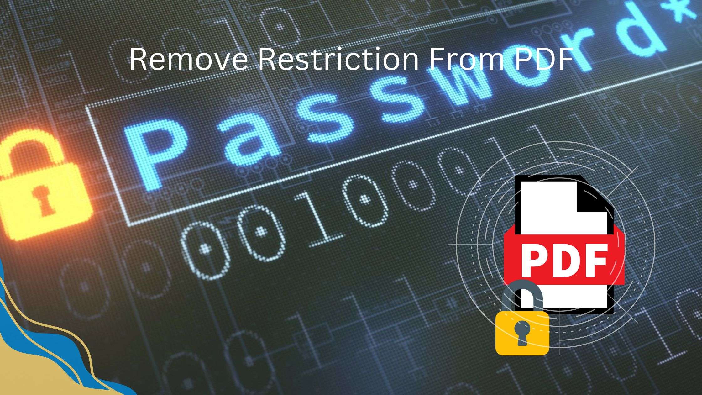 remove restriction from pdf